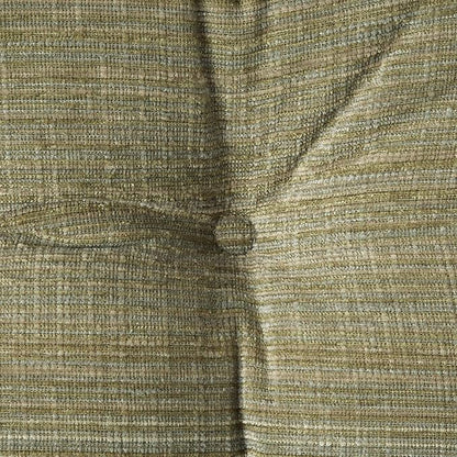 Klear Vu Gripper Overstuffed Universal Non-Slip Dining Chair Cushions for Kitchen Decor or Office Use, U-Shaped Skid-Proof Seat Pad, 17x17 Inches, 2 Count (Pack of 1), Chenille Green