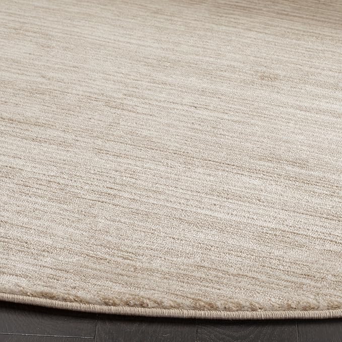 SAFAVIEH Vision Collection Area Rug - 11' Round, Cream, Modern Ombre Design, Non-Shedding & Easy to Clean, Ideal for Living Room, Bedroom, Dining Space (VSN606F)