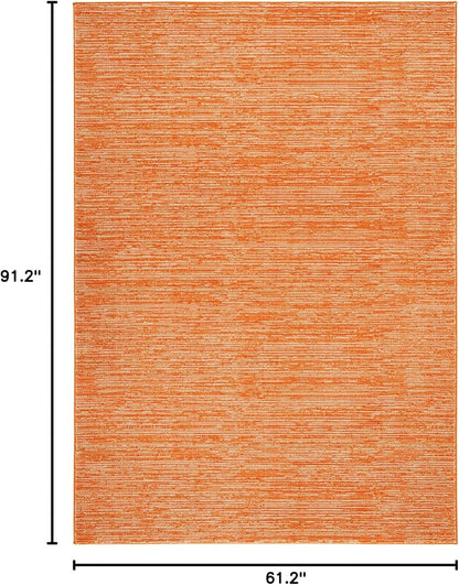 SAFAVIEH Vision Collection Area Rug - 5'1" x 7'6", Orange, Modern Ombre Design, Non-Shedding & Easy to Clean, Ideal for Living Room, Bedroom, Dining Space (VSN606P)