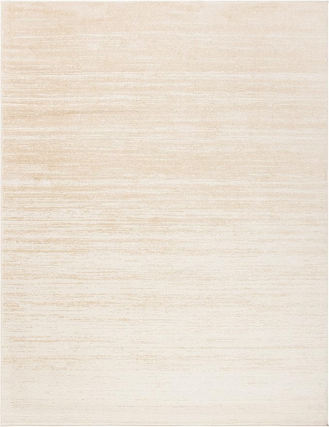 SAFAVIEH Area Rug 12x15 - Adirondack Collection - Large - Champagne & Cream, Modern Ombre Design, Non Shedding & Easy to Clean, Ideal for Living Room, Bedroom, Office, Dining Space (ADR113W)