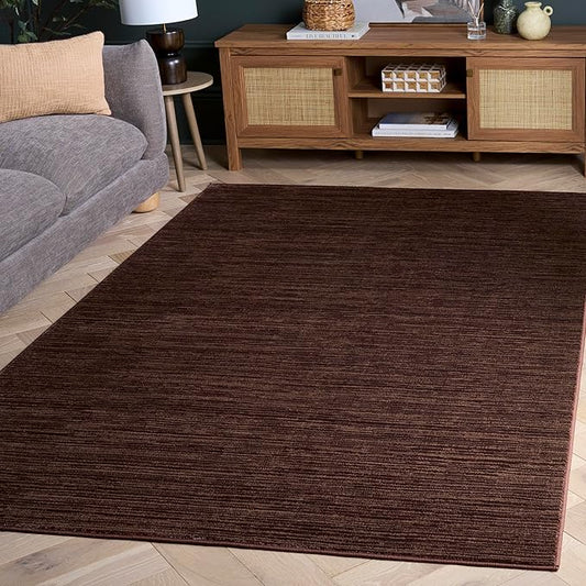 SAFAVIEH Area Rug 6x9 - Vision Collection - Brown, Modern Ombre Design, Non-Shedding & Easy to Clean, Ideal for Living Room, Bedroom, Dining Space (VSN606E)