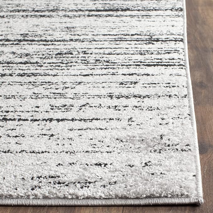 SAFAVIEH Area Rug 12x18 - Adirondack Collection - Large - Silver & Black, Modern Ombre Design, Non Shedding & Easy to Clean, Ideal for Living Room, Bedroom, Office, Dining Space (ADR113A)