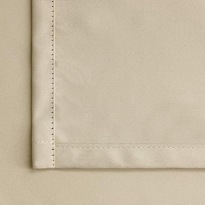 BGment Beige Blackout Curtains 45 Inches Long 2 Panels for Bedroom - Short Thermal Insulated Drapes with Rod Pocket Room Darkening Privacy for Kitchen Bathroom Window, 42 x 45 Inch