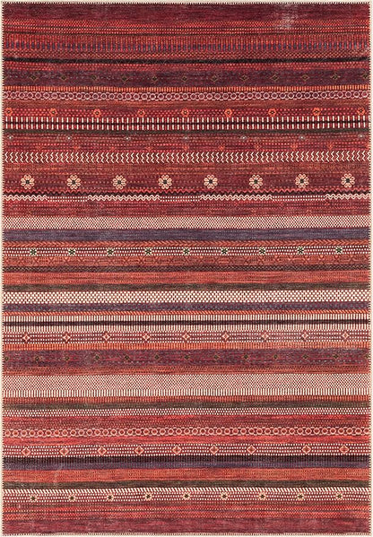 Keen Home Design 10x14 Rug - Machine Washable Area Rug with Non-Slip Backing, Ideal for Living Room, Dining Room, Bedroom - Vintage, Easy Clean, Durable, Low Pile Rug - (9'7" x 14')