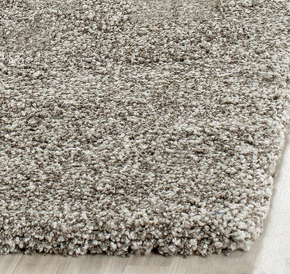 SAFAVIEH Milan Shag Collection Accent Rug - 2' x 4', Grey, Solid Design, Non-Shedding & Easy Care, 2-inch Thick Ideal for High Traffic Areas in Entryway, Living Room, Bedroom (SG180-8080)