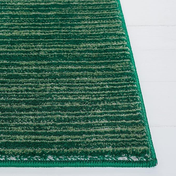 SAFAVIEH Vision Collection Area Rug - 5' Square, Dark Green, Modern Ombre Design, Non-Shedding & Easy to Clean, Ideal for Living Room, Bedroom, Dining Space (VSN606Y)