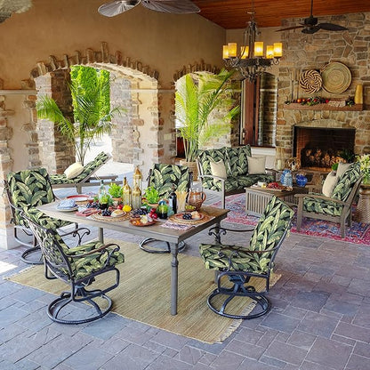 Arden Outdoor Dining Chair Cushion, 2 Pack, 20 x 20, Rain-Proof, Fade Resistant, Onyx Cebu