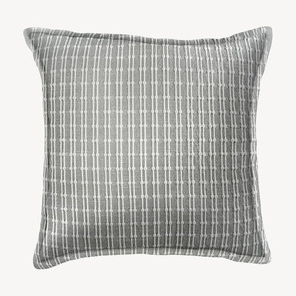 SanVia Serene Premium Cotton Throw Pillow Covers, 20 x 20 Inches, Luxurious Handwoven Couch Pillow Covers with Hidden Zipper, Elegant Home Décor, Insert Not Included
