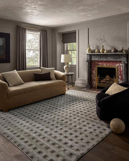 Loloi Jeremiah Brent Bleecker Collection BLE-06 Silver/Charcoal 2'-7" x 8'-0" Runner Rug