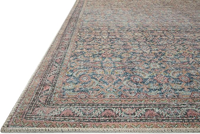Loloi Adrian Collection ADR-04 Denim/Multi 2'-3" x 3'-9", .19" Thick Accent Rug