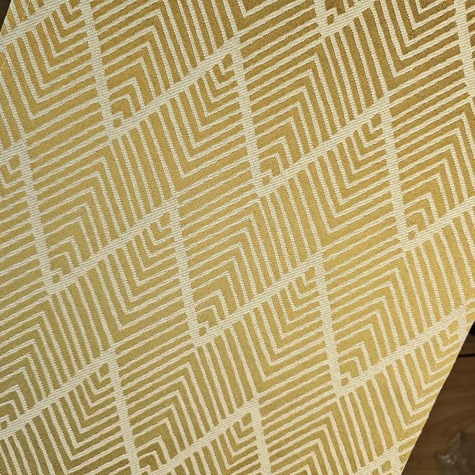 Rectangular Tablecloth Cloth, Yellow (15.7*35.4 inches), Tassel Design, Protects Furniture, All-Season Table Cover Towel