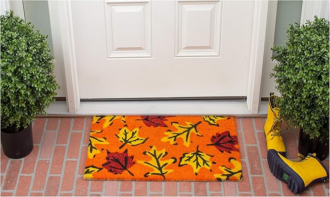 Calloway Mills 120961729 Fall Leaves Doormat, 17" x 29", Multicolor