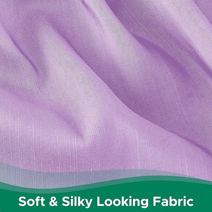 Biscaynebay Wrap Around Bed Skirts with Adjustable Belts for Full & Full XL Beds 15" Drop, Violet Elastic Dust Ruffles Silky Luxrious Fabric Machine Washable