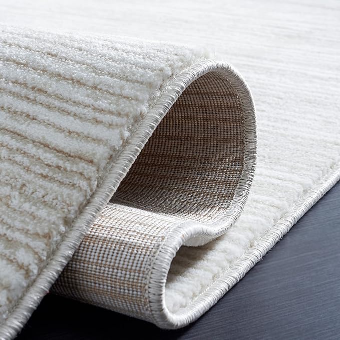 SAFAVIEH Area Rug 8x10 - Vision Collection - Large - Ivory, Modern Ombre Design, Non-Shedding & Easy to Clean, Ideal for Living Room, Bedroom, Dining Space (VSN606J)