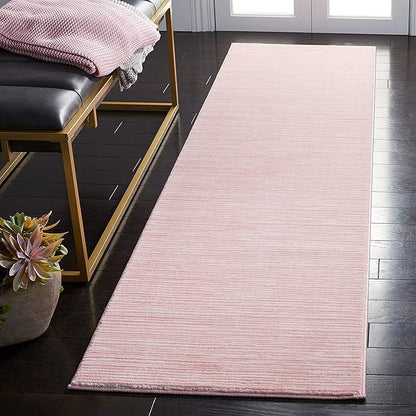 SAFAVIEH Vision Collection Runner Rug - 2'2" x 8', Pink, Modern Ombre Design, Non-Shedding & Easy to Clean, Ideal for Entryway, Foyer, Bedroom, Hallway (VSN606U)