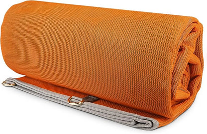 CGEAR Original Sand-Free Outdoor Rug Camping Mat - Water-Resistant & Anti-Fade Material - Military-Grade - Reversible Design - Area Rug for Beach, RV, & Picnics - Travel Bag