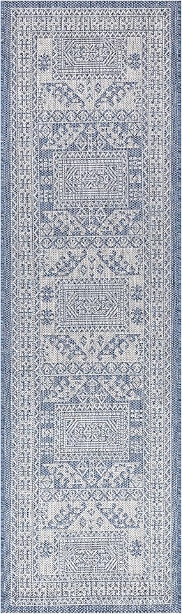 Keen Home Design Terrace Outdoor Runner Rug - 2x10 Washable Indoor/Outdoor Rug for Patio, Kitchen, Balcony, Beach, Garden, Deck and Porch, Size: 2'2"x9'11"