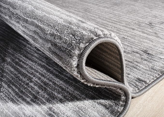 SAFAVIEH Vision Collection Area Rug - 5'1" x 7'6", Grey, Modern Ombre Design, Non-Shedding & Easy to Clean, Ideal for Living Room, Bedroom, Dining Space (VSN606D)