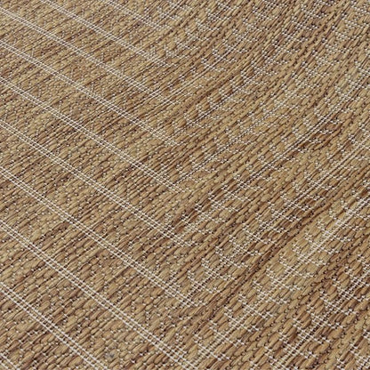 Adiva Rugs Outdoor Indoor Area Rug, Weather Resistant, Easy to Clean, Stain Resistant Floor Mat for Dining Room, Backyard, Deck, Patio (Wooden, 10' x 14')