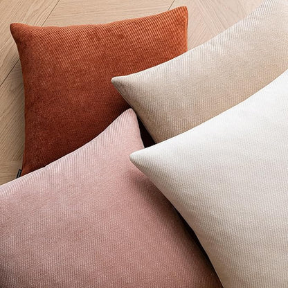 a moment Pack of 2 Decorative Christmas Chenille Throw Pillow Covers with Twill Cushion Covers for Sofa Living Room Couch Bed 20x20 Inch Rust
