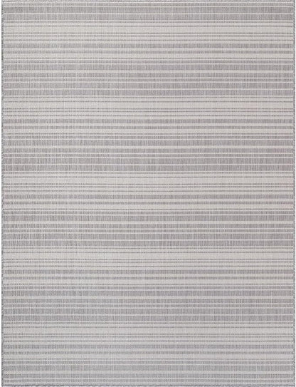 Stripe Outdoor Rug 6x9 Washable Outside Carpet for Indoor Patio Porch Waterproof Easy Cleaning Non Shedding Area Rugs Gray 6 x 9