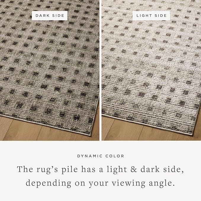Loloi Jeremiah Brent Bleecker Collection BLE-06 Silver/Charcoal 2'-7" x 10'-0" Runner Rug