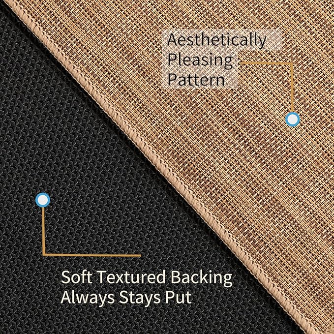 Office Chair Mat for Hardwood Floor, 52" x 47" Desk Computer Chair Mat for Hard Wood and Tile Floor, Large Anti-Slip Hard Floor Protector, PVC Mat Desk Rug for Office Home