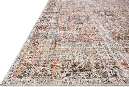 Loloi Adrian Collection ADR-05 Sunset/Charcoal 3'-6" x 5'-6", .19" Thick Accent Rug
