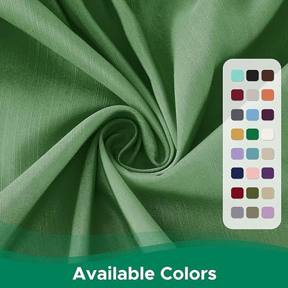 Biscaynebay Wrap Around Bed Skirts for King & Cal King Beds 18" Drop, Sage Adjustable Elastic Dust Ruffles Easy Fit Wrinkle Resistant Silky Luxurious Fabric Machine Washable