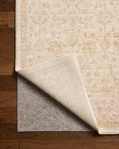 Loloi Chris Loves Julia Palma Collection PLM-01 Ivory/Sand 2'-7" x 12'-0" Fringe Runner Rug Vintage Style Boho Living Room Bedroom Carpet