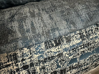 OctoRose 3 Side Zipper Upholstery Thick Linen Tweed Blue, Twin Size Futon Cover Sofa DayBed Mattress Slipcover (Tweed-Blue, Twin Size)