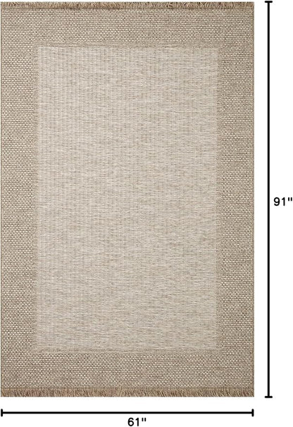 Loloi Dawn Collection Indoor/Outdoor DAW-06 Russet 5'-1" x 7'-7" Area Rug