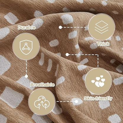 MEETSKY Boho Couch Cover Sofa Covers, Chenille Geometric Khaki Couch Covers for Love Seat Couch Covers for 2 Cushion Couch Sofa Pet Friendly, Washable Sofa Slipcover with Tassels, 71" x 118"