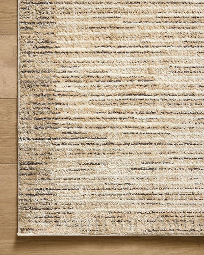 Loloi Jeremiah Brent Bleecker Collection BLE-02 Sand/Charcoal 2'-7" x 10'-0" Runner Rug