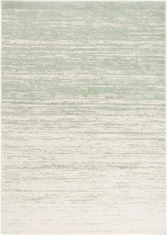 SAFAVIEH Area Rug 4x6 - Adirondack Collection - Sage & Ivory, Modern Ombre Design, Non Shedding & Easy to Clean, Ideal for Living Room, Bedroom, Office, Dining Space (ADR113X)