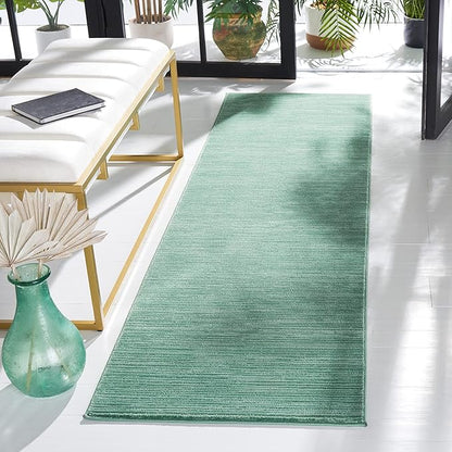 SAFAVIEH Vision Collection Runner Rug - 2'2" x 6', Light Green, Modern Ombre Design, Non-Shedding & Easy to Clean, Ideal for Entryway, Foyer, Bedroom (VSN606X)