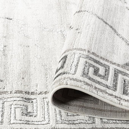 GLORY RUGS Area Rugs Marble 5x7 Cream Gray Carpet Modern Abstract Rug Living Room Dining Bedroom Rug