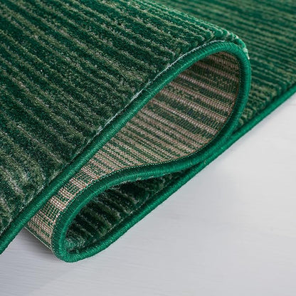 SAFAVIEH Vision Collection Area Rug - 10' Square, Dark Green, Modern Ombre Design, Non-Shedding & Easy to Clean, Ideal for Living Room, Bedroom, Dining Space (VSN606Y)