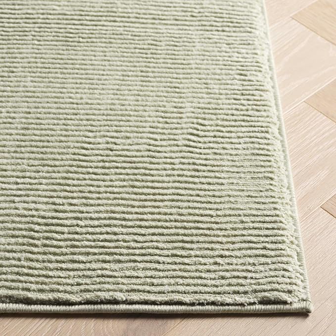 SAFAVIEH Revive Collection Accent Rug - 2'7" x 5', Sage, Non-Shedding & Easy Care, Ideal for High Traffic Areas in Living Room, Bedroom, Dining (REV102W-3)