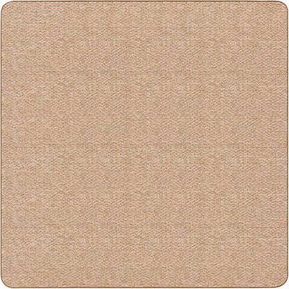 House, Home and More Skid-Resistant Carpet Indoor Area Rug Floor Mat - Praline Brown - 8 Ft X 8 Ft - Non Slip Rubber Backing, Stain Resistant, Dog Friendly, Living Room Bedroom Kitchen Entryway