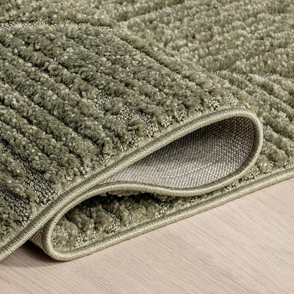 nuLOOM Kerry Green, 5'3" x 7'6", Geometric, Soft and Cozy, High Traffic, Stain Resistant, Easy Clean, Durable Area Rug for Bedroom, Living Room, Dining Space, Den, Foyer, Entryway