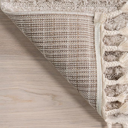 nuLOOM Risette Beige, 12' x 15', Geometric, Soft and Textured, High Traffic, Stain Resistant, Easy Clean, Durable Area Rug for Bedroom, Living Room, Dining Space, Den, Foyer, Entryway