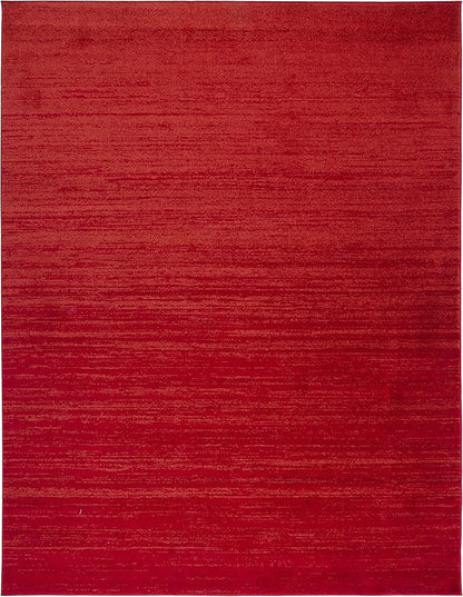 SAFAVIEH Area Rug 8x10 - Adirondack Collection - Large - Red & Grey, Modern Ombre Design, Non Shedding & Easy to Clean, Ideal for Living Room, Bedroom, Office, Dining Space (ADR113Q)
