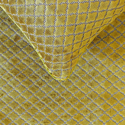 The HomeCentric Chartreuse Bed Runner for King/Queen/Twin Velvet Decorative Bed Scarf 53"x18" Bed Runner Without Pillow Cover, Geometric Bed Scarf Bedroom Décor Accent - Geolux Legacy Chartreuse