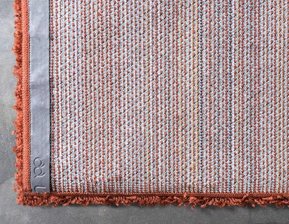Unique Loom Solid Shag Collection Area Rug (9' x 12' 2" Rectangle, Terracotta)