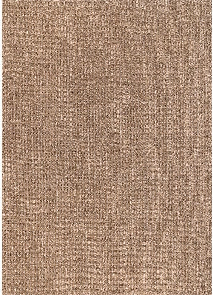 Easy Jute Rug 5x7 Indoor Outdoor Natural Rugs Solid Fiber Rug Woven Area Rug Boho Easy Clean Inside Carpet for Living Room Bedroom Dining Room Hallway or Outdoor Patio Porch (5 X 7 Natural)