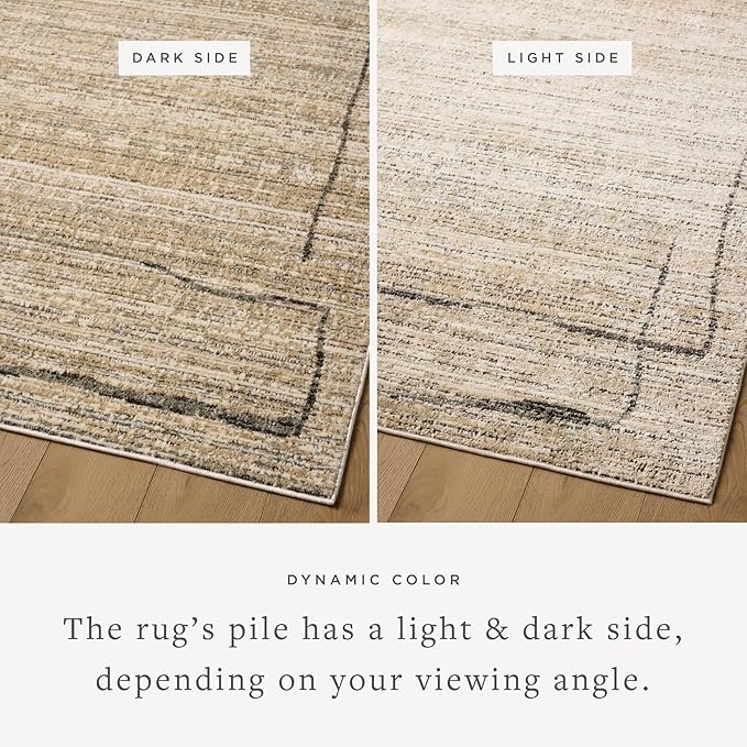 Loloi Jeremiah Brent Bleecker Collection BLE-05 Natural/Charcoal 2'-7" x 10'-0" Runner Rug