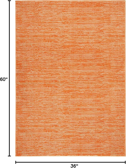 SAFAVIEH Area Rug 3x5 - Vision Collection - Orange, Modern Ombre Design, Non-Shedding & Easy to Clean, Ideal for Foyer, Entryway, Bedroom, Accent Space (VSN606P)