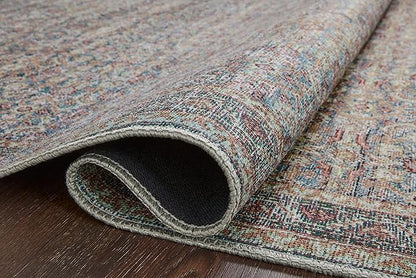 Loloi Adrian Collection ADR-04 Denim/Multi 8'-6" x 11'-6", .19" Thick Area Rug