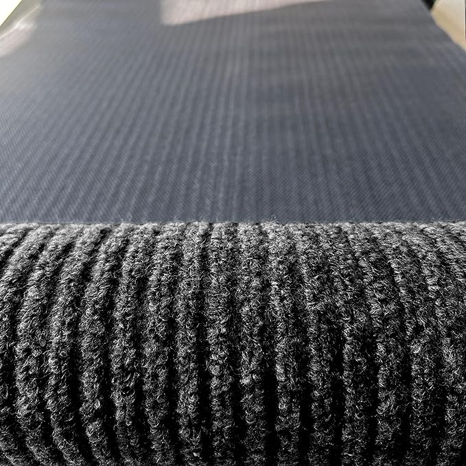 sigun Modern Non-Slip Hallway Runner Rug – Washable, Stain-Resistant & Custom Size – Durable Indoor/Outdoor Carpet for Entryway, Kitchen, Porch, Balcony, Patio & Garage – High-Traffic | Black - 2 x 26